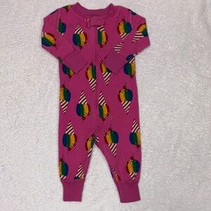 Hanna Andersson footless zip organic Jammies ice cream print pajama sleeper 3/6m